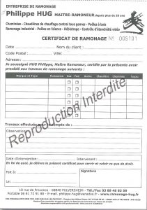 certificat de ramlonage